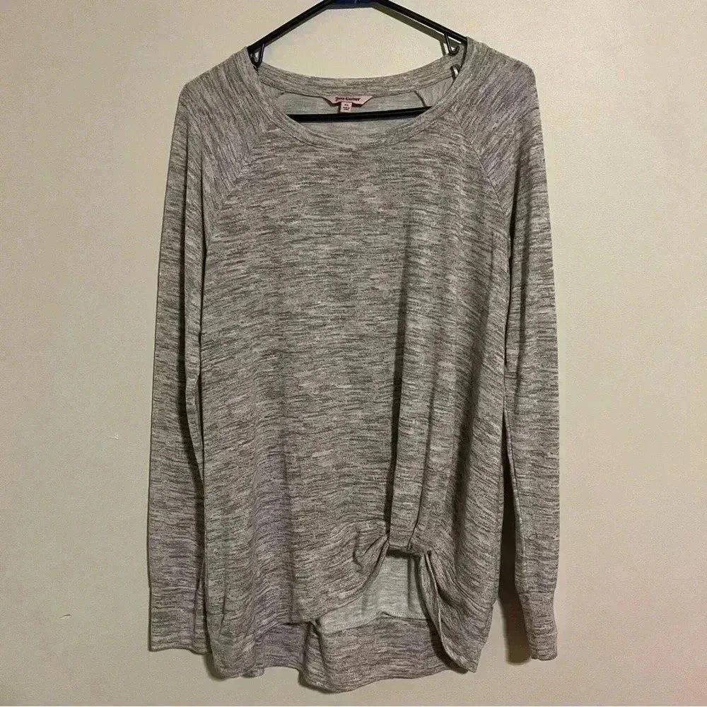 Juicy Couture XL Soft Long Sleeve Front Tie Knot